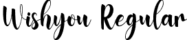 Wishyou Regular font - Wishyou.ttf