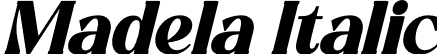 Madela Italic font - Madela Italic.ttf