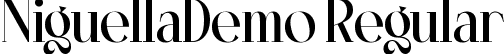 NiguellaDemo Regular font - Niguella.ttf