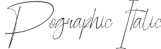 Pographic Italic font - PographicItalic-OVP6P.otf