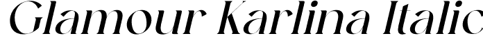 Glamour Karlina Italic font - Glamour Karlina Italic.ttf