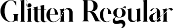 Glitten Regular font - Glitten-Regular.ttf