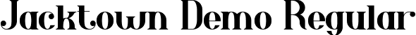 Jacktown Demo Regular font - JacktownDemoRegular.ttf