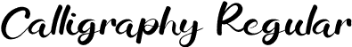 Calligraphy Regular font - Calligraphy.otf