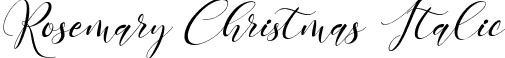 Rosemary Christmas Italic font - RosemaryChristmasItalic-mLO7j.ttf