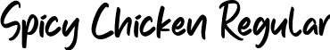 Spicy Chicken Regular font - Spicy Chicken.otf