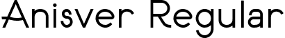 Anisver Regular font - Anisver demo.ttf