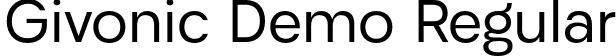 Givonic Demo Regular font - Givonicdemo-2OY0X.otf