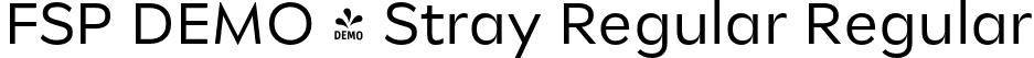 FSP DEMO - Stray Regular Regular font - Fontspring-DEMO-stray-regular.otf