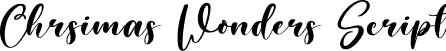 Chrsimas Wonders Script font - ChrsimasWonders-Script.otf