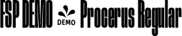 FSP DEMO - Procerus Regular font - Fontspring-DEMO-procerus-400-regular.otf