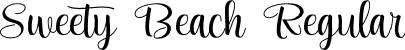 Sweety Beach Regular font - Sweety Beach.otf