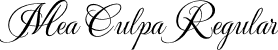 Mea Culpa Regular font - MeaCulpa-Regular.otf