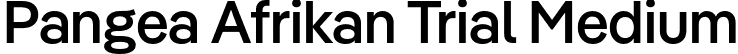 Pangea Afrikan Trial Medium font - PangeaAfrikanTrial-Medium.otf