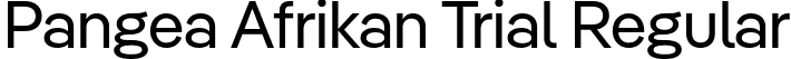 Pangea Afrikan Trial Regular font - PangeaAfrikanTrial-Regular.otf