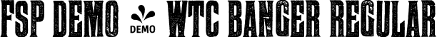 FSP DEMO - WTC BANGER Regular font - Fontspring-DEMO-wtc-banger.otf