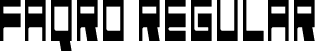 faqro Regular font - faqro.ttf