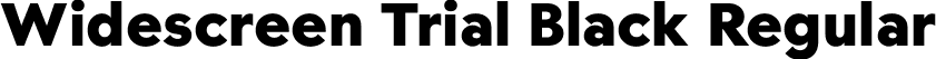 Widescreen Trial Black Regular font - Widescreen_Trial_Blk.ttf