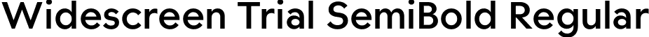 Widescreen Trial SemiBold Regular font - Widescreen_Trial_SBd.ttf