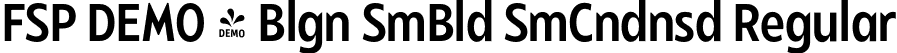 FSP DEMO - Blgn SmBld SmCndnsd Regular font - Fontspring-DEMO-balgin-semiboldsmcondensed.otf