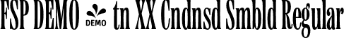 FSP DEMO - tn XX Cndnsd Smbld Regular font - Fontspring-DEMO-etnaxxcondensed-semibold.otf