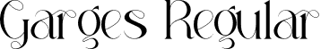 Garges Regular font - Garges.otf