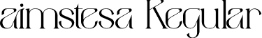 aimstesa Regular font - aimstesa.otf