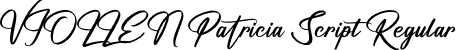 VIOLLEN Patricia Script Regular font - VIOLLEN-Patricia-Script.otf