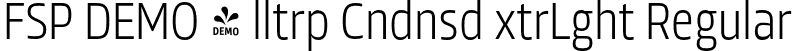 FSP DEMO - lltrp Cndnsd xtrLght Regular font - Fontspring-DEMO-allotropecond-exlight.otf