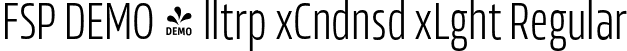 FSP DEMO - lltrp xCndnsd xLght Regular font - Fontspring-DEMO-allotropeexcond-exlight.otf