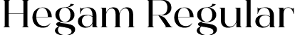 Hegam Regular font - Hegam.ttf