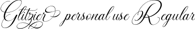 Glitzier personal use Regular font - GlitzierPersonalUse-51z4Z.otf