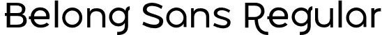 Belong Sans Regular font - belongsans-regular.otf