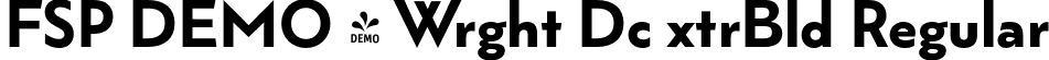 FSP DEMO - Wrght Dc xtrBld Regular font - Fontspring-DEMO-wrightdeco-extrabold.otf