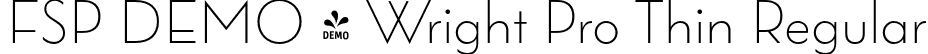 FSP DEMO - Wright Pro Thin Regular font - Fontspring-DEMO-wrightpro-thin.otf