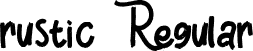 rustic Regular font - rustic.ttf