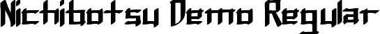 Nichibotsu Demo Regular font - NichibotsuDemoRegular.ttf