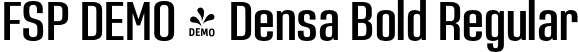 FSP DEMO - Densa Bold Regular font - Fontspring-DEMO-densa_bold.otf