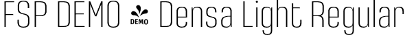 FSP DEMO - Densa Light Regular font - Fontspring-DEMO-densa_light.otf