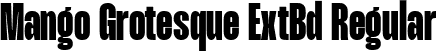 Mango Grotesque ExtBd Regular font - MangoGrotesque-ExtraBold.ttf