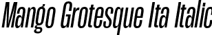 Mango Grotesque Ita Italic font - MangoGrotesque-Italic.otf