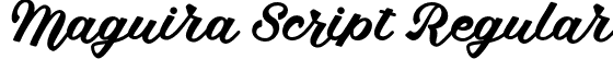 Maguira Script Regular font - maguirascript-vgndw.otf