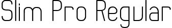 Slim Pro Regular font - SlimPro-Regular.ttf