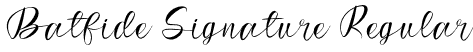 Batfide Signature Regular font - BatfideSignature-X3aJG.otf