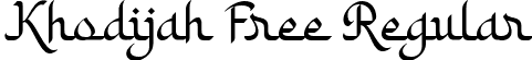 Khodijah Free Regular font - Khodijah Free.ttf