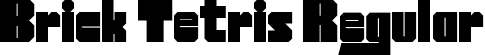 Brick Tetris Regular font - Brick Tetris.otf