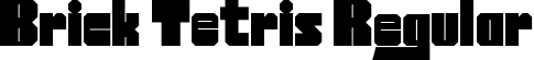 Brick Tetris Regular font - Brick Tetris.ttf