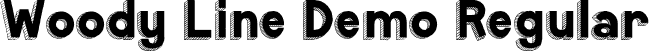 Woody Line Demo Regular font - WoodyLineDemoRegular.ttf