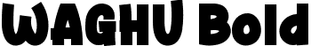 WAGHU Bold font - WAGHUBold.ttf