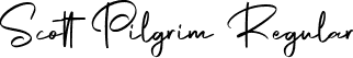 Scott Pilgrim Regular font - Scott Pilgrim FREE.ttf